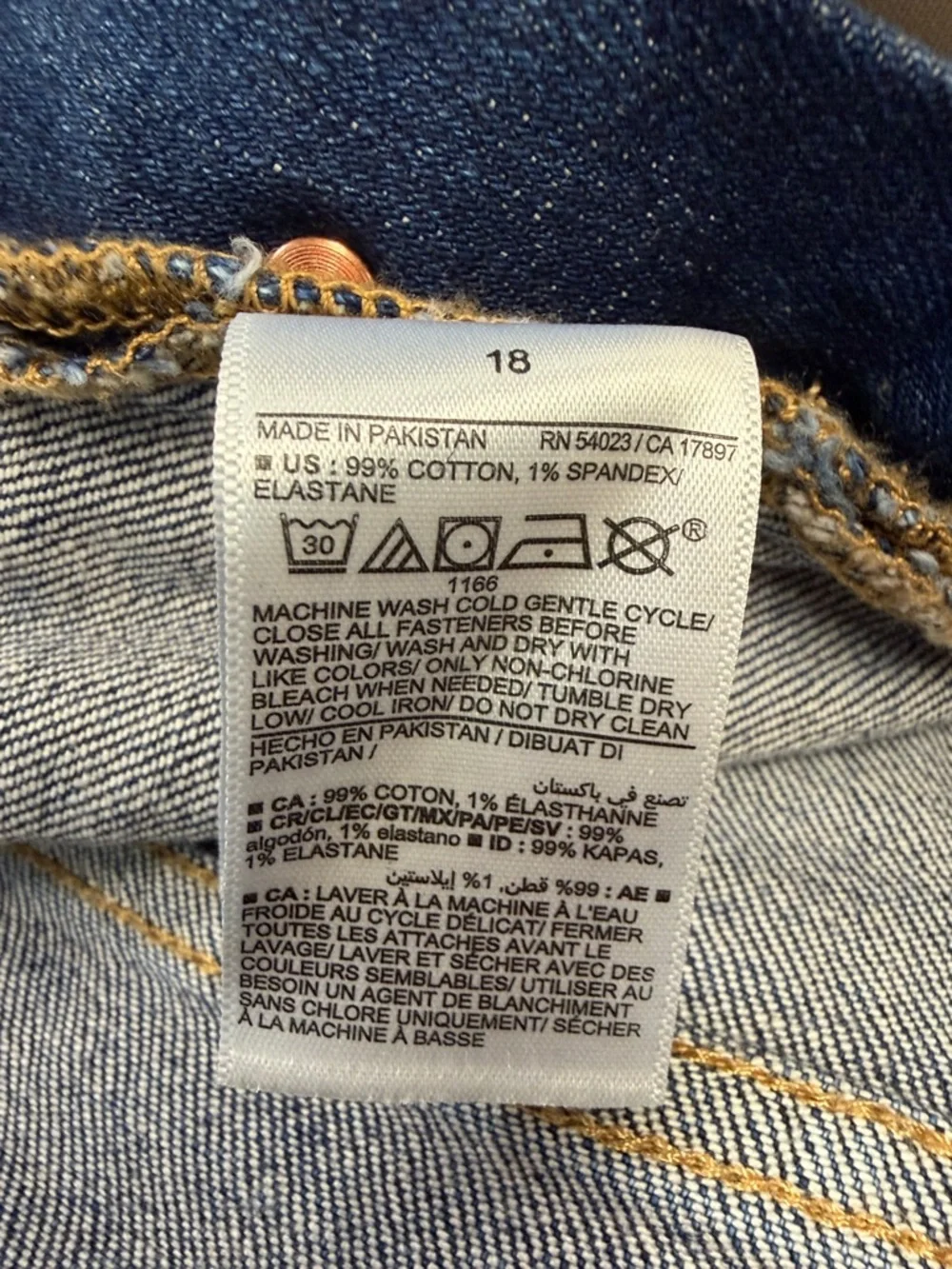 New! Old Navy Bib Overalls size 18 - Picture 5 of 5